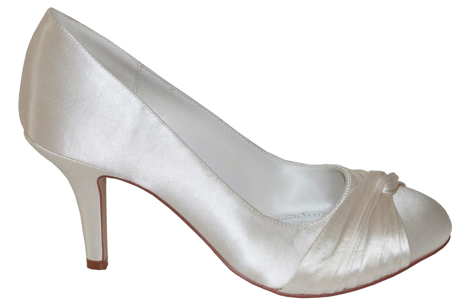 Chaussure mariage satin ivoire Grace