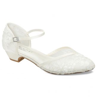 Estella G.Westerleigh chaussure mariage dentelle transparente