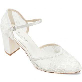 Miriam Westerleigh chaussure de mariage dentelle transparente