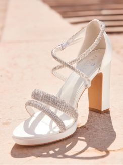 Sandales mariage Flavia avec strass Avalia