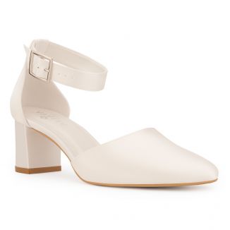 Vera Avalia chaussures mariée large bride